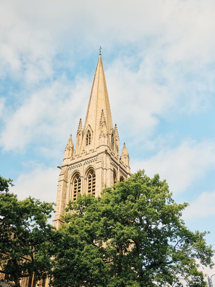 a large clock tower 